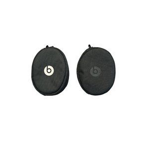 Beats By Dr Dre Headphones Zip Carrying Soft Bag CASE ONLY (2)‎ White &Black